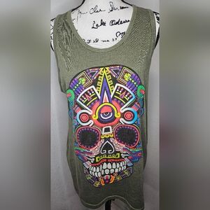 Larva Sugar Skull Women's Tank Top Medium